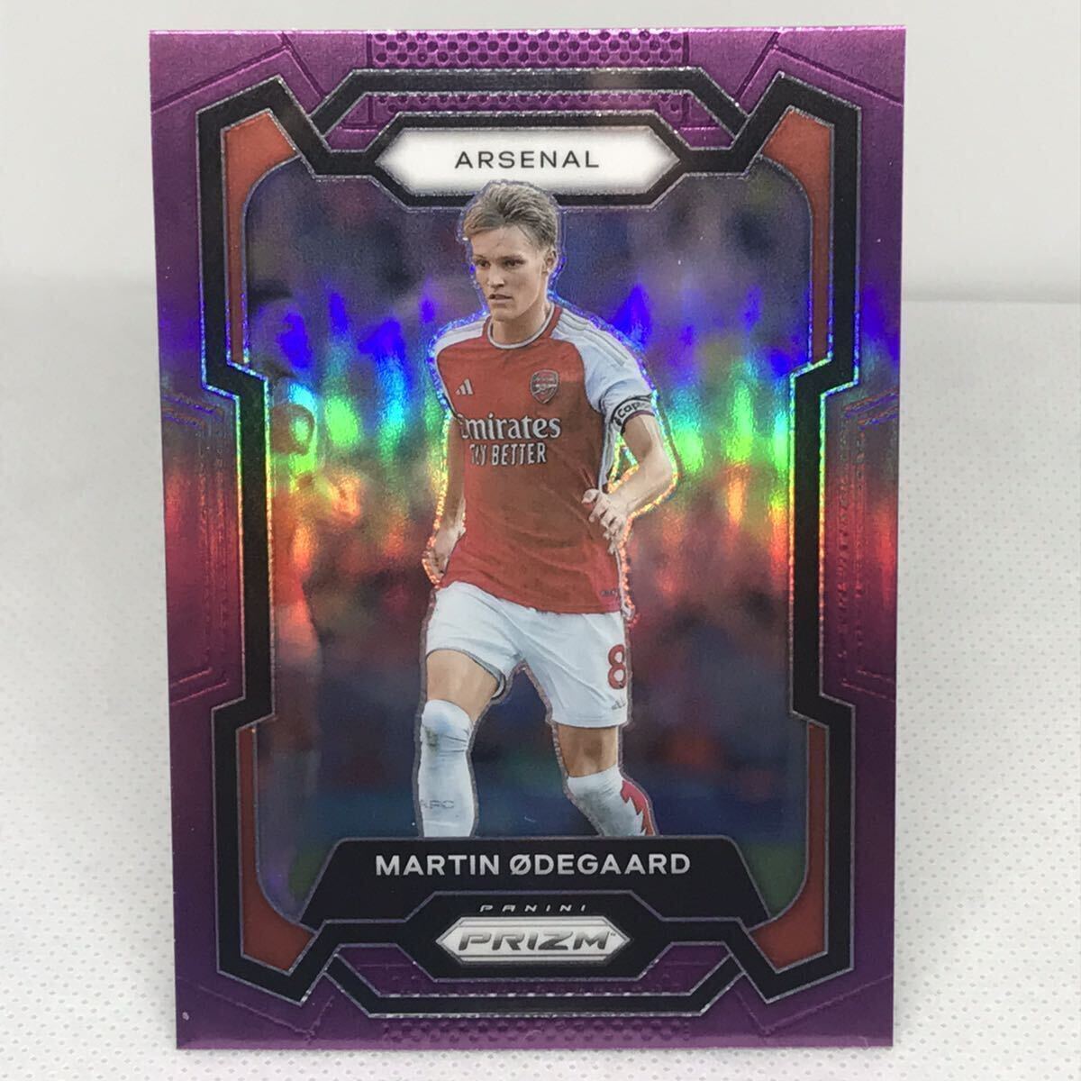 #19 purple 2024 MARTIN ODEGAARD PANINI PRIZM PREMIER LEAGUEの画像1