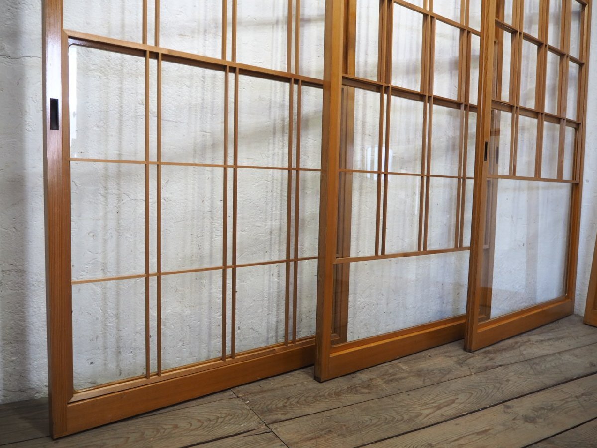 taQ0707*(2)[H177cm×W92cm]×4 листов * простой . дизайн. ретро снег видеть раздвижные двери shoji дверь * двери раздвижная дверь стекло дверь рама мир . старый дом в японском стиле Япония дом магазин N сосна 