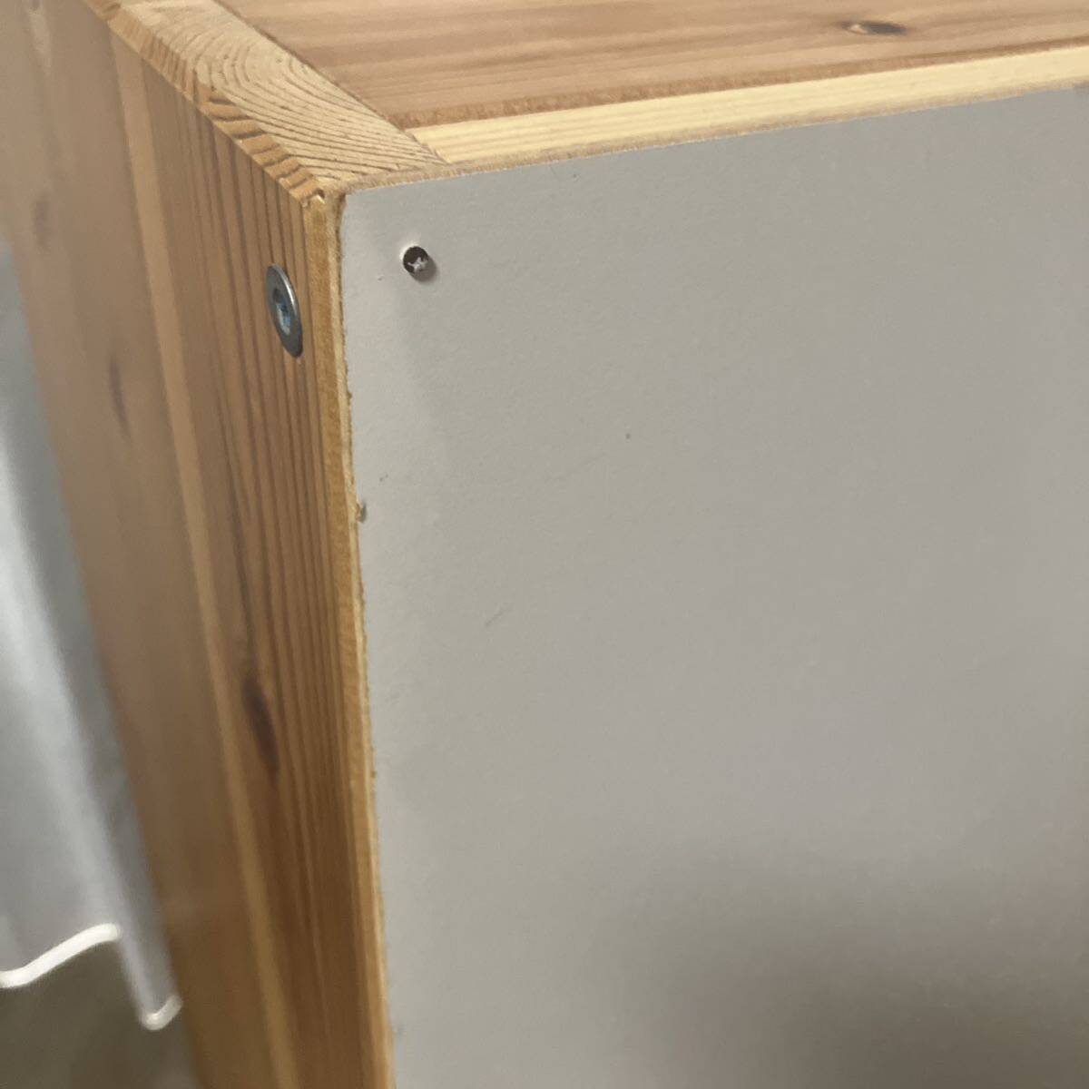 IKEA イケア トロファスト TROFAST ケース大 ケース小 3個付き 棚板2枚木製 棚 シェルフ ウッドボックス 収納 _画像8