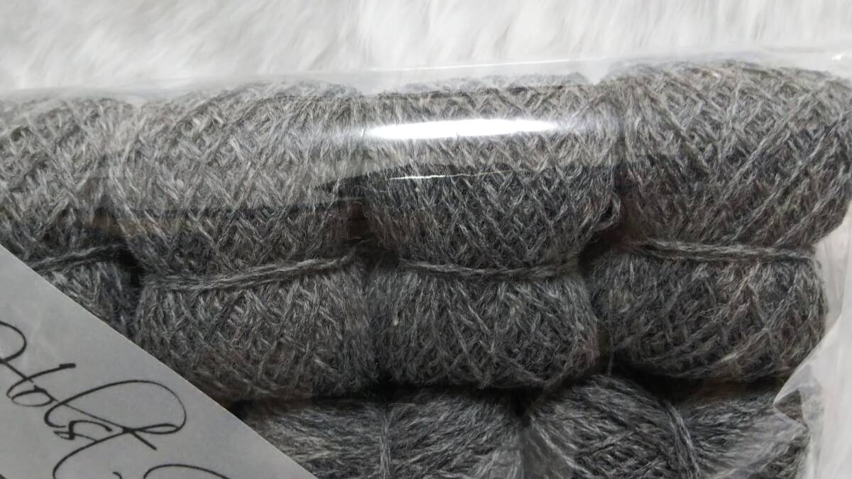 輸入 毛糸　Holst Garn　ホルストガーン　ワンカラーバッグ　SUPERSOFT　スーパーソフト　ウール100％　約200g　Flannel Grey　海外_画像3