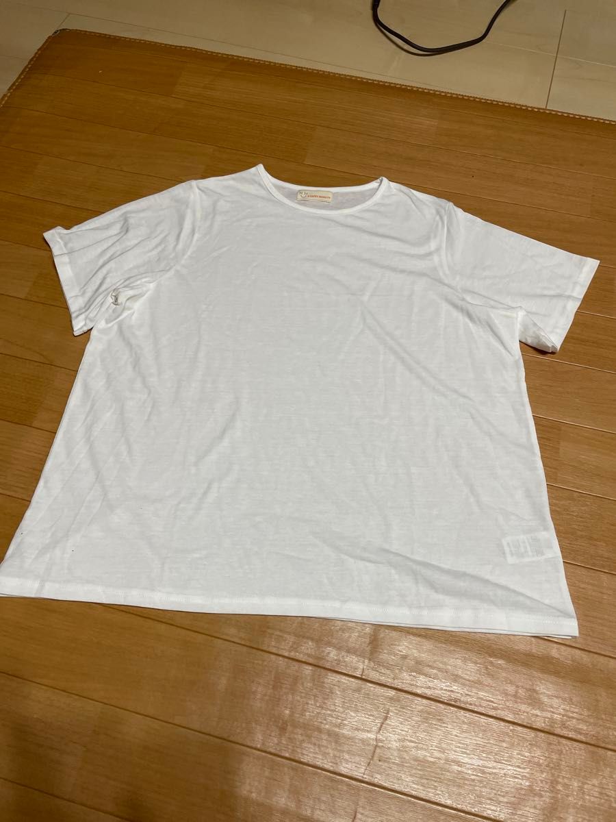 値下げ不可　Tシャツ　白　半袖　3L〜4L 大きいサイズ　ハッピーマリリン　 ホワイト