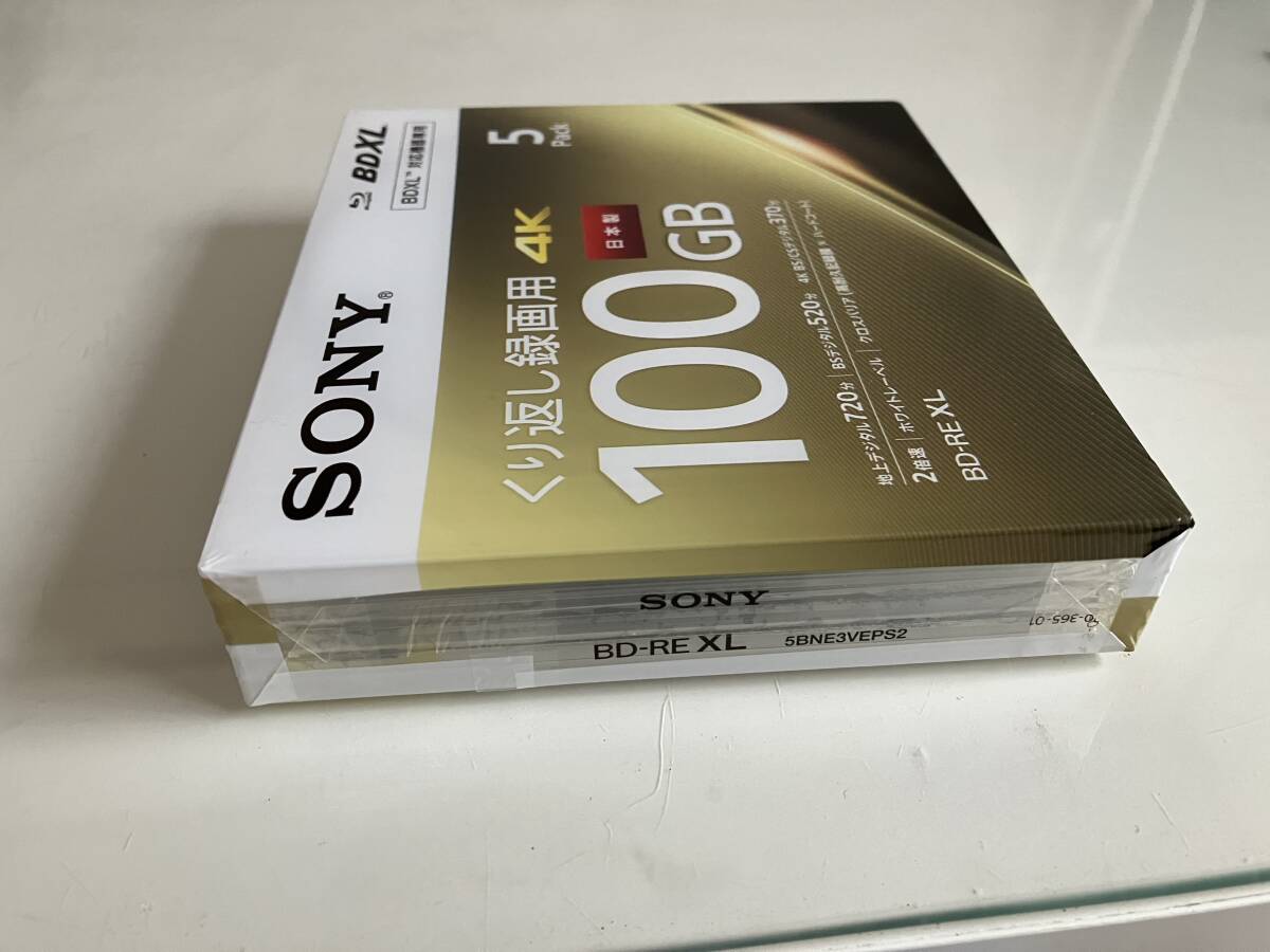 SONY/ Sony .. return video recording BD-RE XL 100GB 5 sheets pack new goods unopened 