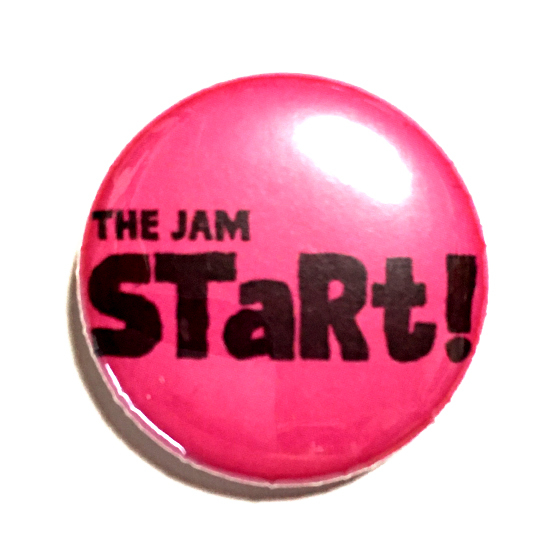 25mm 缶バッジ The Jam STaRT! ジャム スタート Mods モッズ Power Pop パワーポップ Punk パンク_画像1