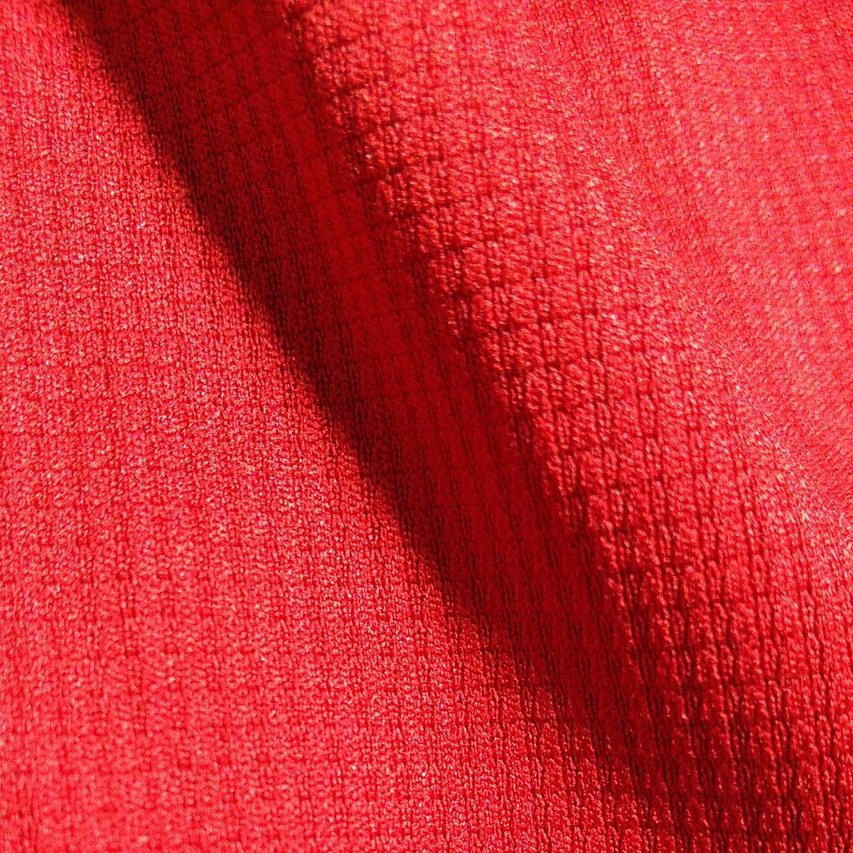 訳あり　ユニクロ　メンズ　ドライメッシュ Vネック T　サイズL　赤　トップス　Tシャツ　半袖　タグ付　UNIQLO　(未使用)