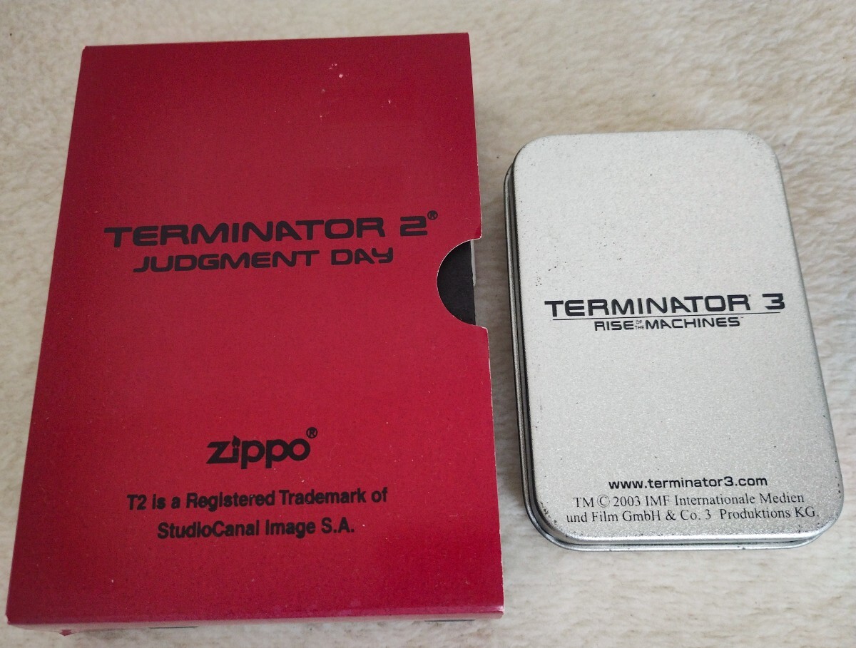 TERMINATOR ZIPPO ターミネーター2と3 立体メタル 2個セット 未使用品_画像10
