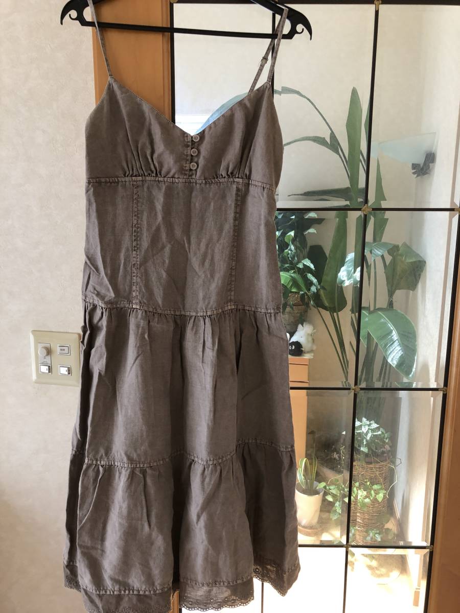 中古 ゲス Guess キャミソールワンピース ドレス カーキ色 サイズ5 Mサイズ相当 800円日本代购 买对网 中古 ゲス Guess キャミソールワンピース ドレス カーキ色 サイズ5 Mサイズ相当 800円日本代购 买对网