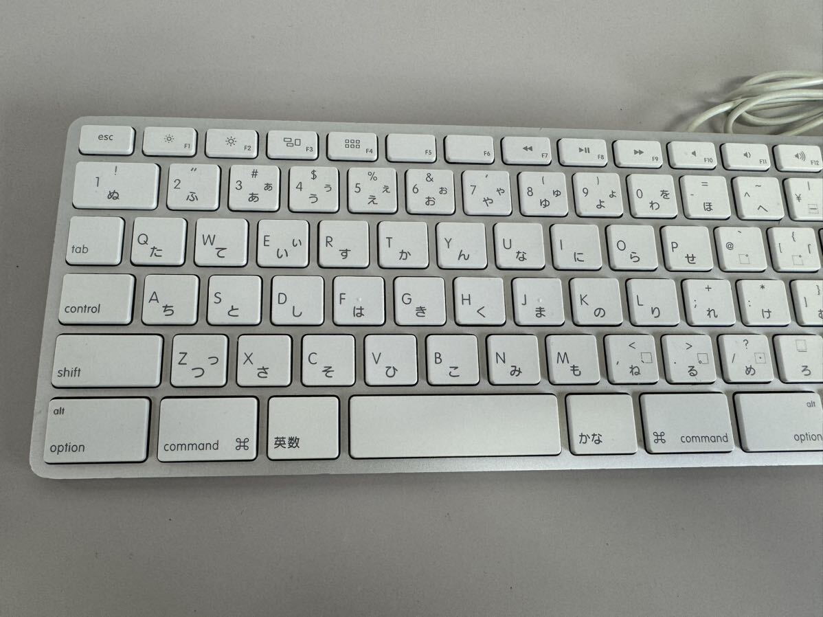 L317)Apple純正 日本語配列 USBキーボード ★ Apple Keyboard A1243 JIS テンキー付 動作確認済_画像2