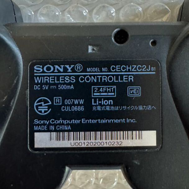 * SONY ソニー PS3 ワイヤレスコントローラー CECHZC2J ブラック_画像2