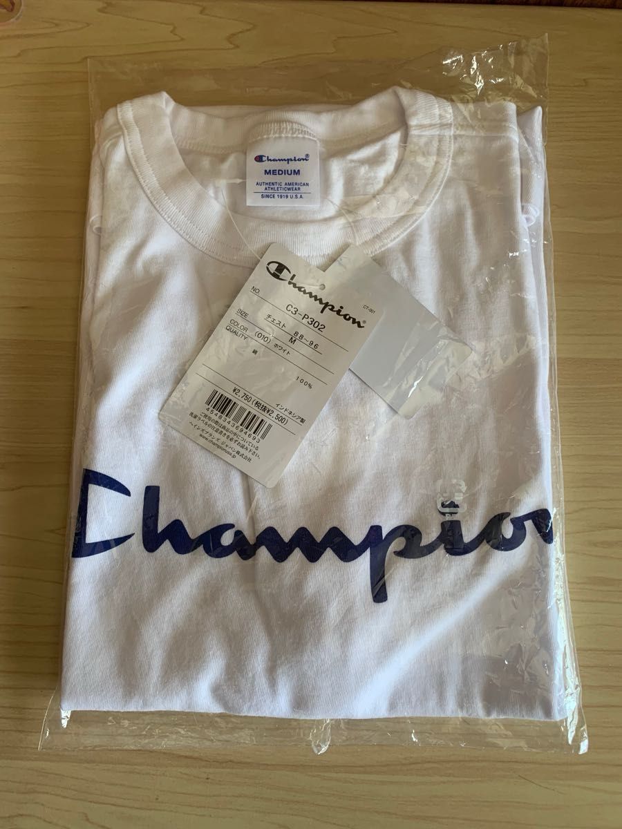 チャンピオン　Champion　半袖　Tシャツ ホワイト　Men's　M 新品