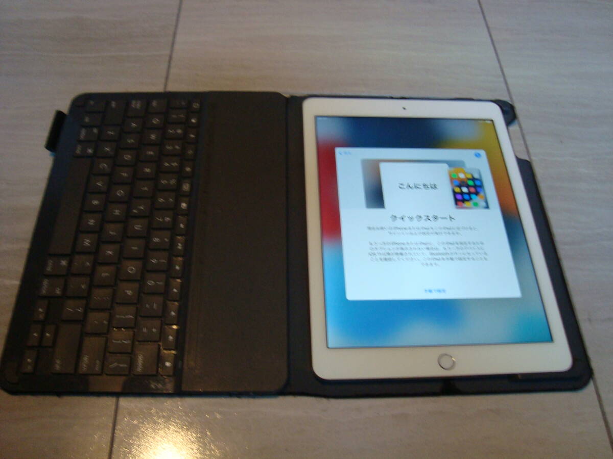   1円～【 iPad Air 2 [Wi-Fi＋Cellularモデル] シルバー Apple 】＋ おまけ [ロジクール キーボード 一体型保護ケース] の画像7