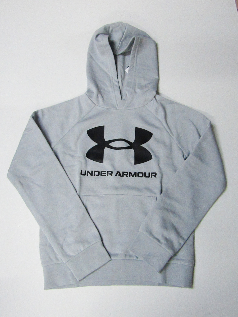 UNDER ARMOUR アンダーアーマー 1372204 ライバル フリース ロゴ フーディー YMD_画像1