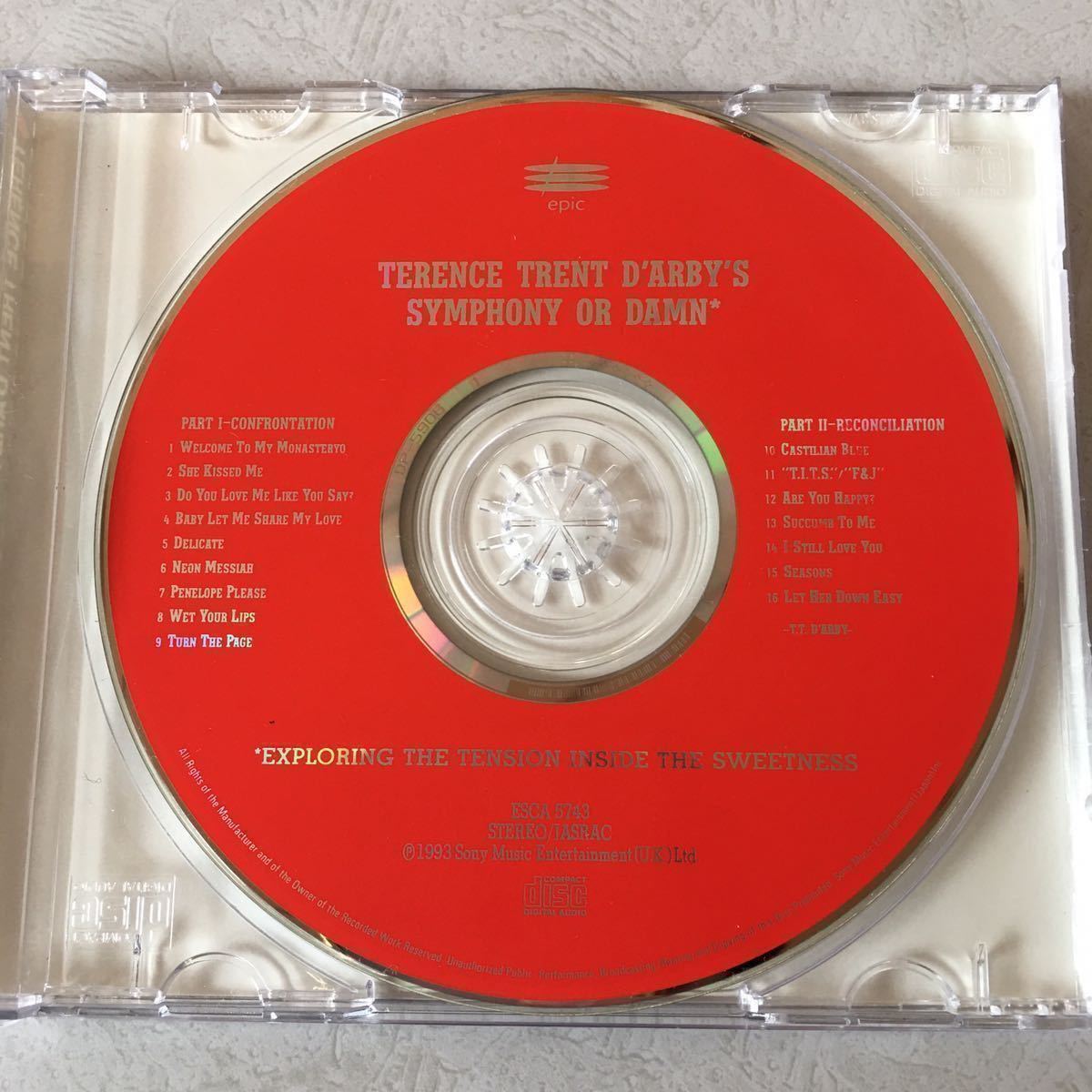 送料無料 国内盤 帯付 CD （ケースを新品に交換済）テレンストレントダービー TERENCE TRENT DARBYS / SYMPHONY OR DAMN_画像5
