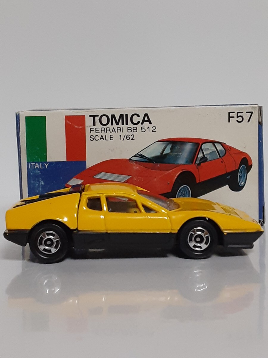 トミカ、日本製、青箱F57、フェラーリBB512(黄)の画像4