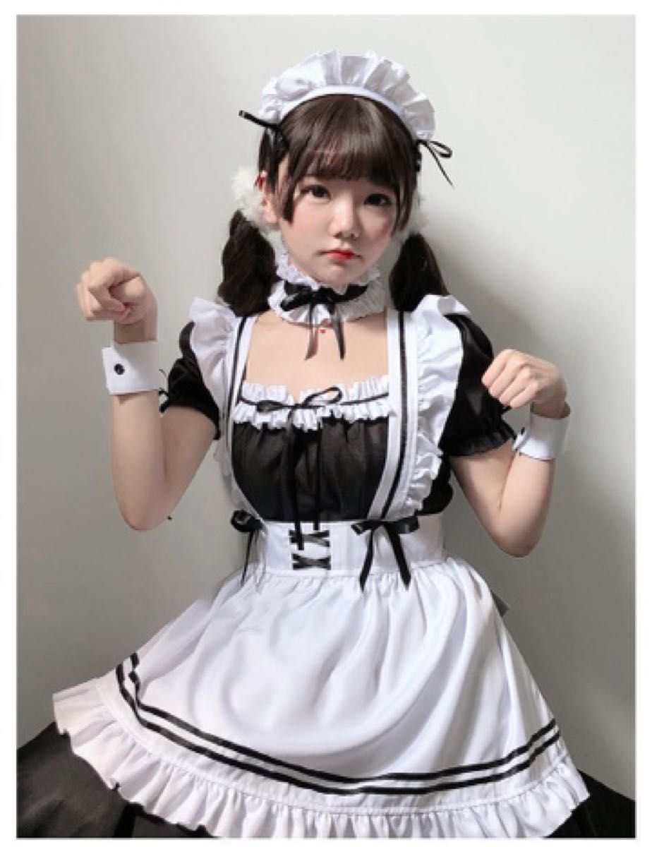 メイド服　S   ハロウィン　仮装　コスプレ　ゴスロリ　ロリータ　イベント メイド カフェ 衣装