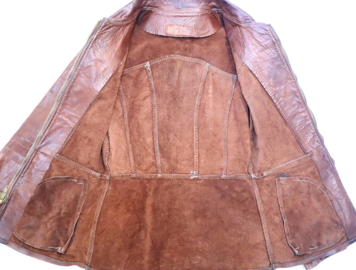 60~70年代 良質レザー! 70sレザー OSHWAHKON オシュワコン 60~70年代 良質レザー! 70sレザー OSHWAHKON オシュワコン