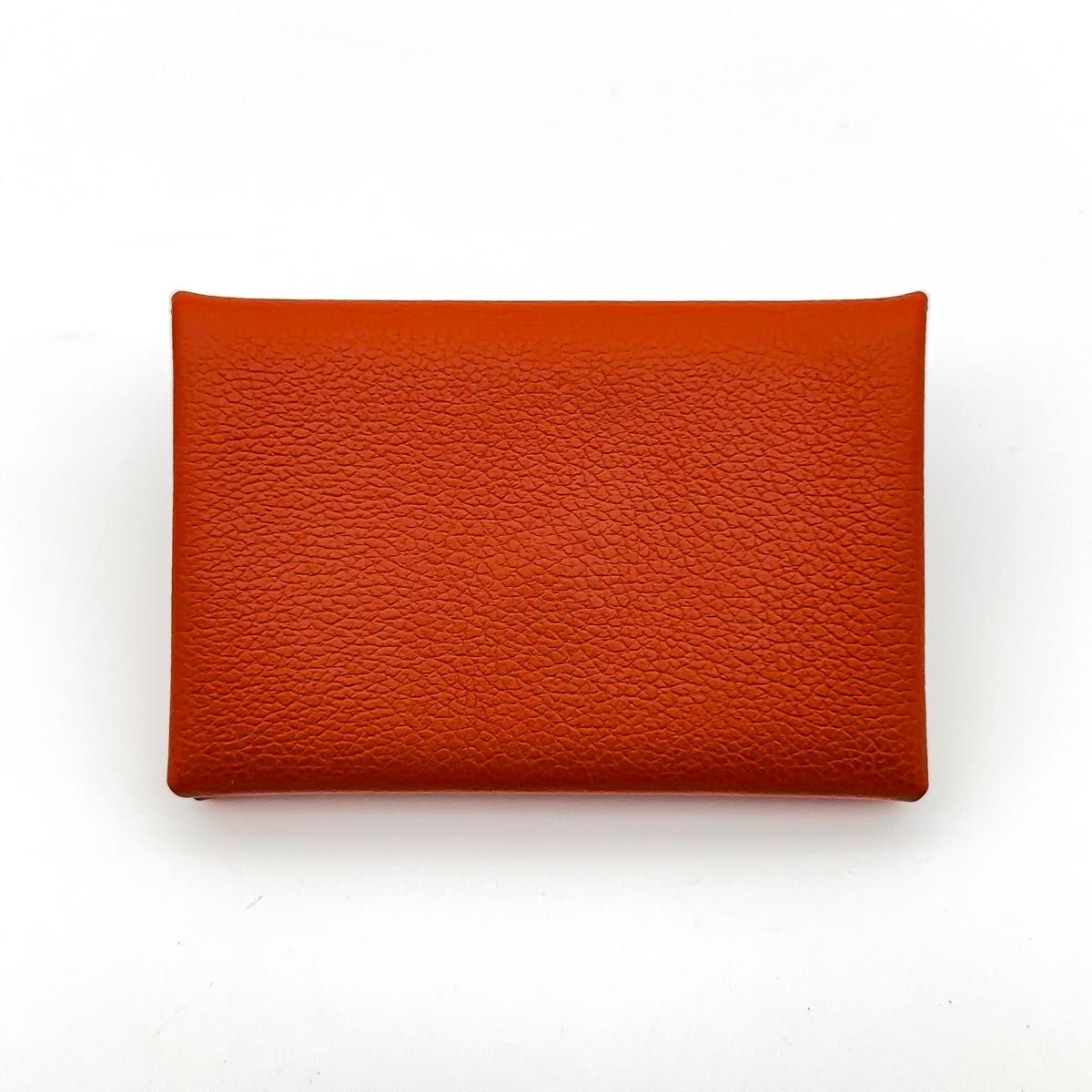 【超極美品】使用感少 HERMES エルメス Calvi カルヴィ カードケース オレンジ Z刻印 定期入れ 【超極美品】使用感少 HERMES エルメス Calvi カルヴィ カードケース オレンジ Z刻印 定期入れ