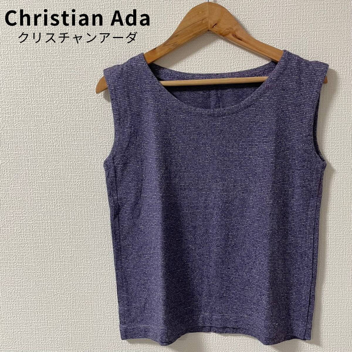  beautiful goods *Christian Ada tank top no sleeve flax .