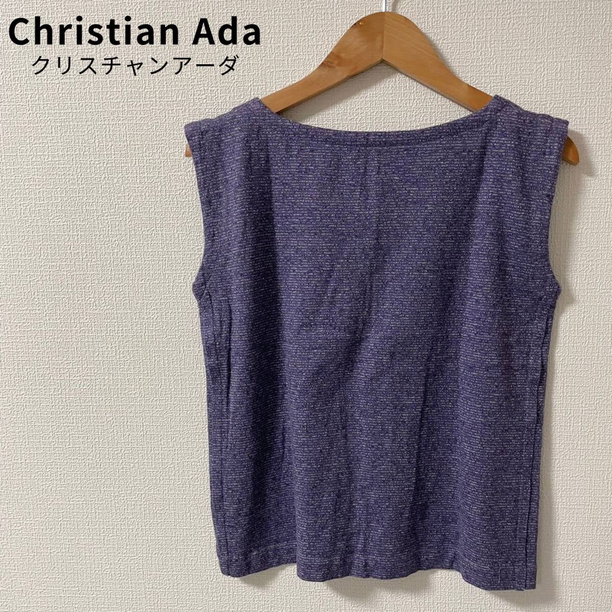  beautiful goods *Christian Ada tank top no sleeve flax .