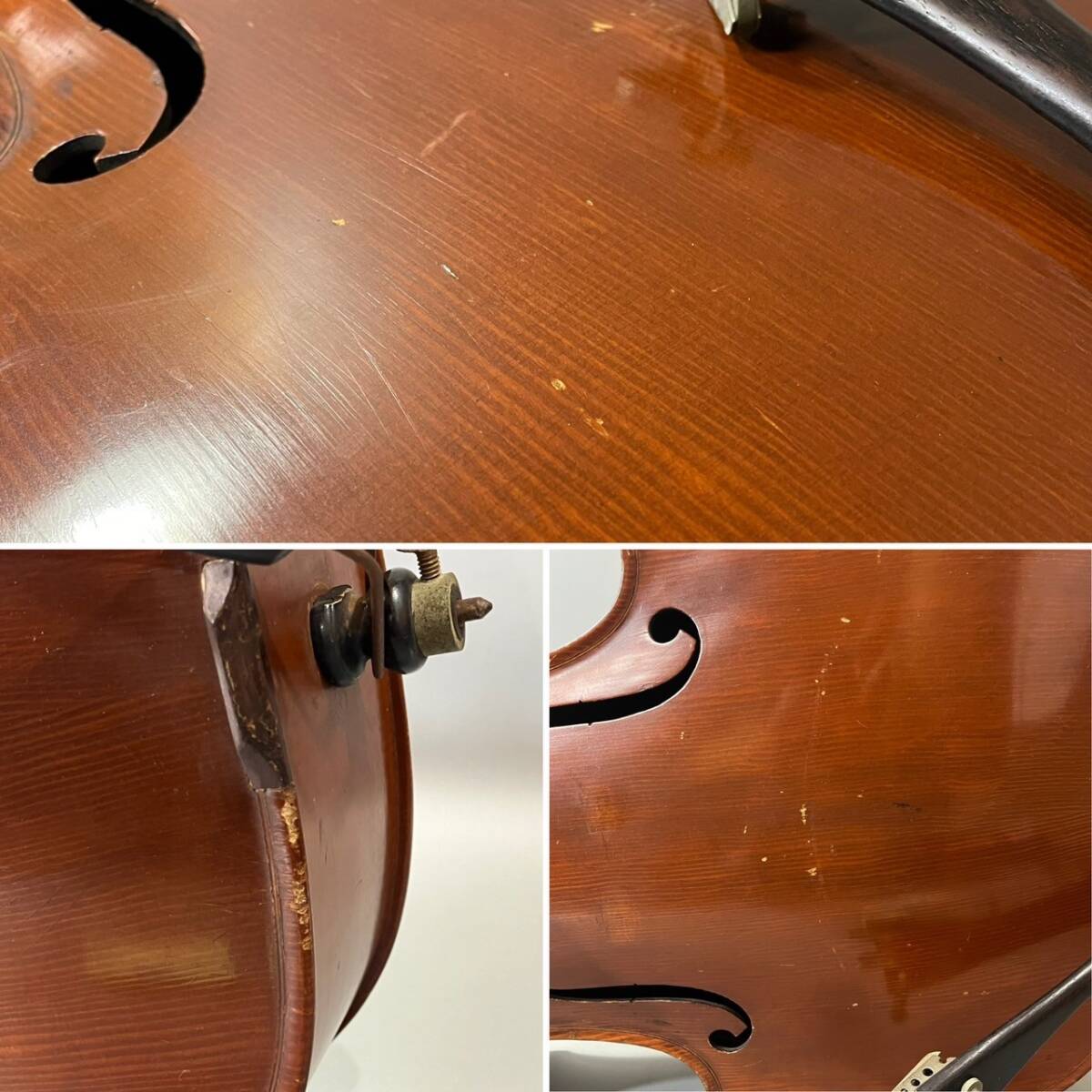 RS254 direct pickup OK gibson Gibson CELLO contrabass model.G-110-542 Kalamazoo, Mich. U.S.A. Junk ( inspection ) stringed instruments used Vintage 