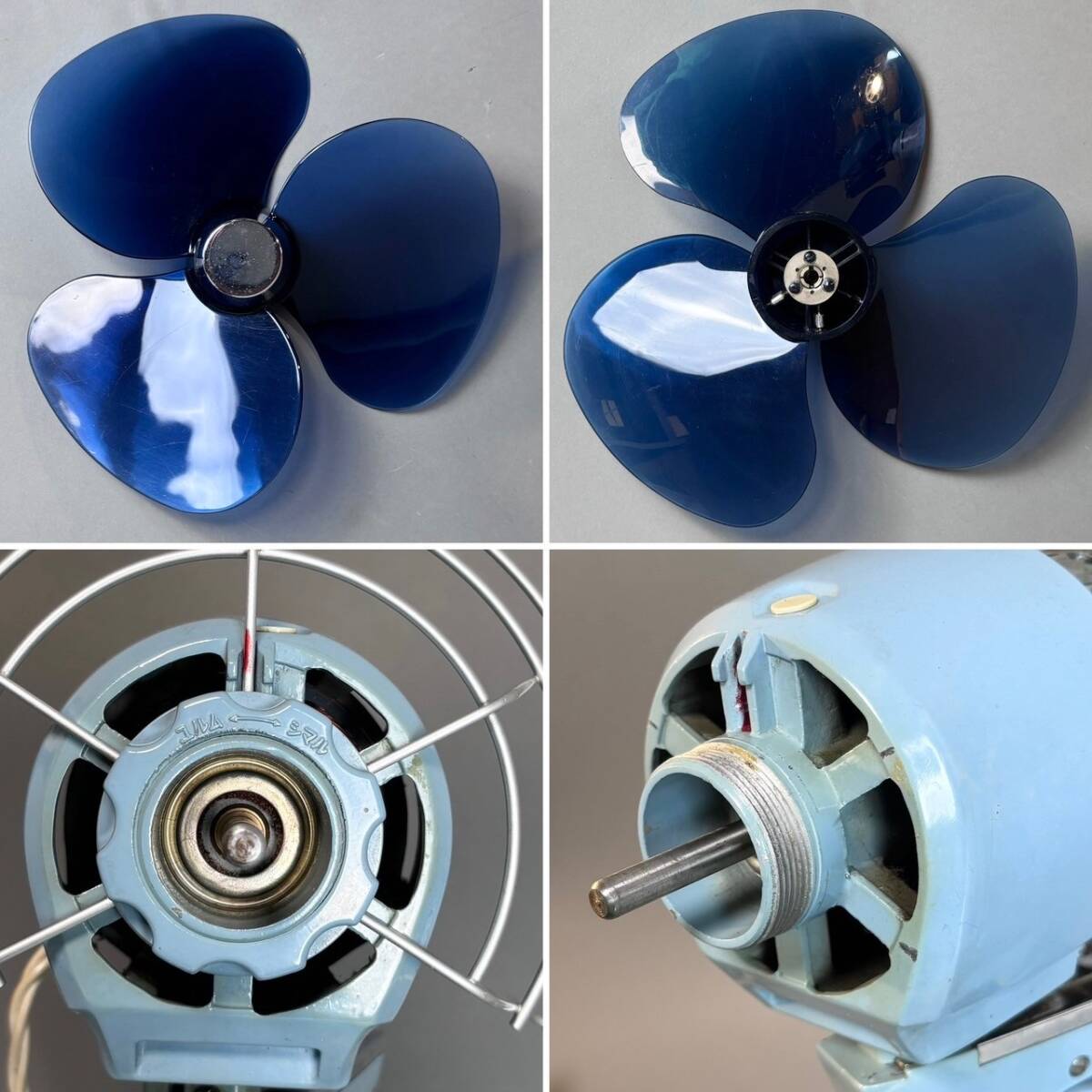 YM184 часть подтверждение рабочего состояния MITSUBISHI ELECTRIC Mitsubishi Electric вентилятор Sporty-300 Mitsubishi вентилятор 30cm настольный .3 крыльев морской голубой ( осмотр ) Showa Retro бытовая техника 