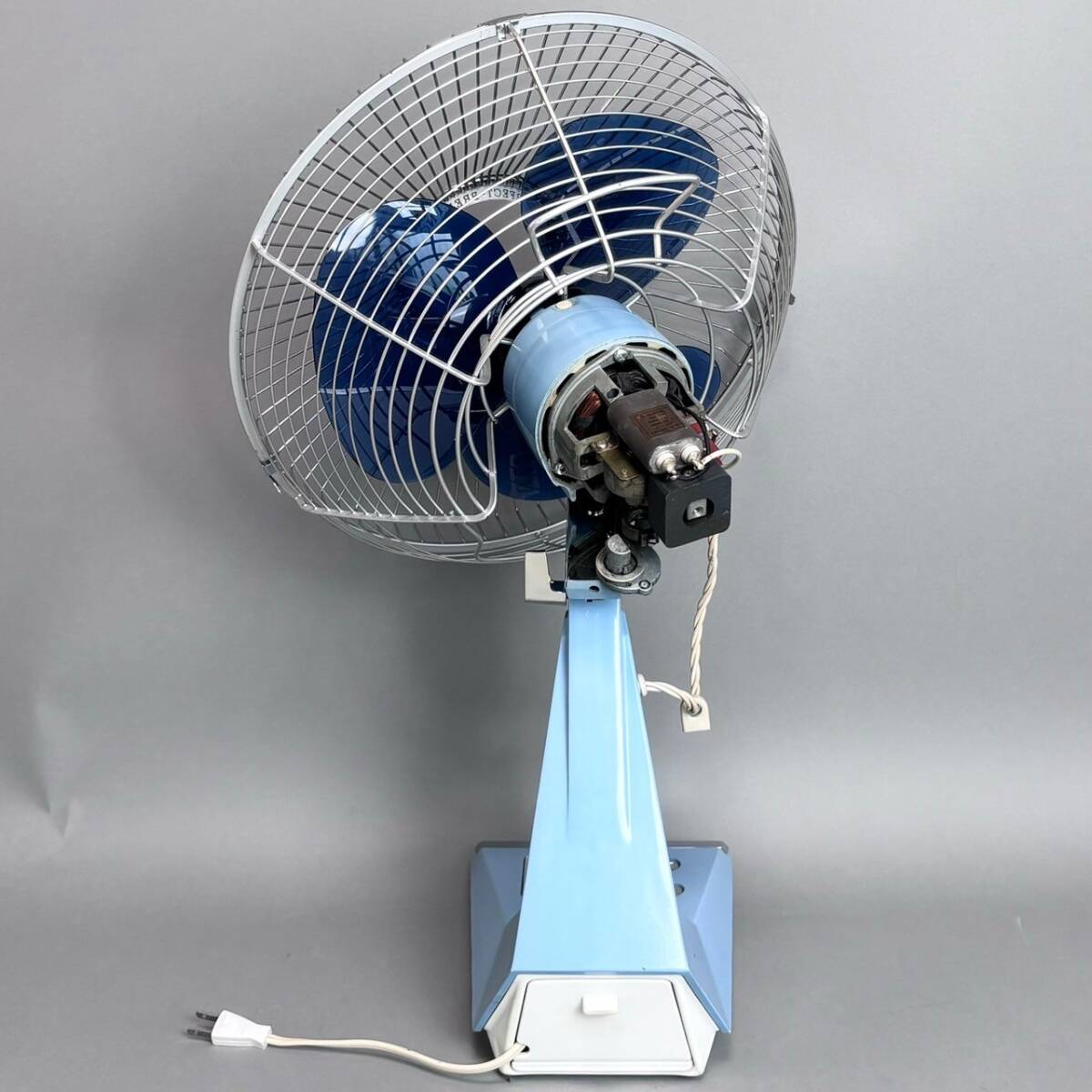YM184 一部動作確認 MITSUBISHI ELECTRIC 三菱電機 扇風機 Sporty-300 三菱扇風機 30cm 卓上扇 ３枚羽 マリンブルー (検)昭和レトロ 家電の画像4