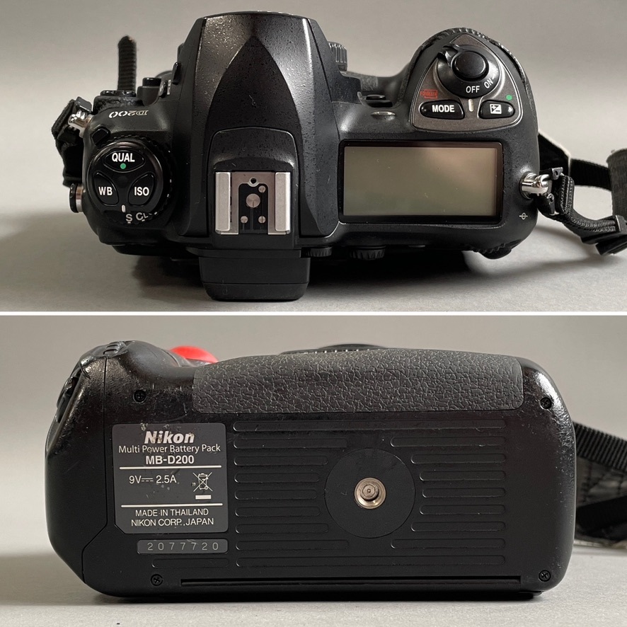 MS1115 動作未確認 Nikon ニコン D200 デジタル一眼レフ ボディ ＋ MB-D200 マルチパワーバッテリーパック (検)カメラ 2005年の画像5