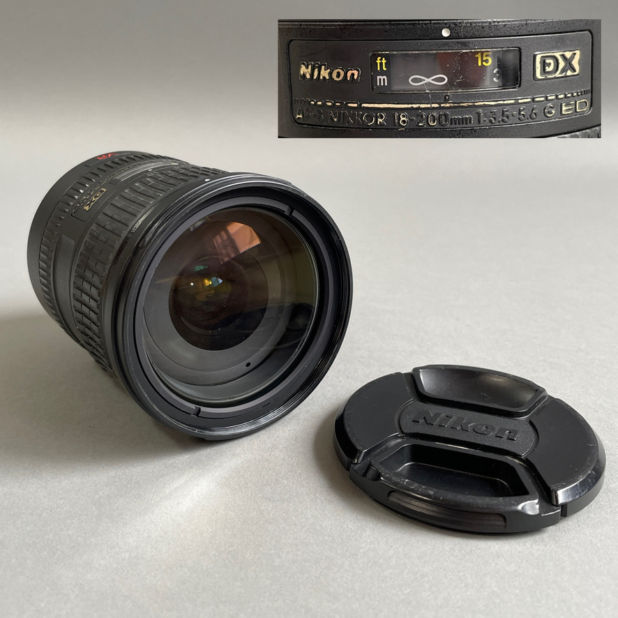 MS1118 Nikon ニコン DX AF-S NIKKOR 18-200mm 1:3.5-5.6 G ED カメラレンズ DX SWM VR ED IF Aspherical φ72 (検)一眼レフ 周辺機器_画像1