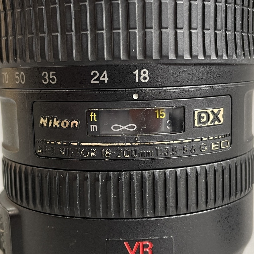 MS1118 Nikon ニコン DX AF-S NIKKOR 18-200mm 1:3.5-5.6 G ED カメラレンズ DX SWM VR ED IF Aspherical φ72 (検)一眼レフ 周辺機器_画像5