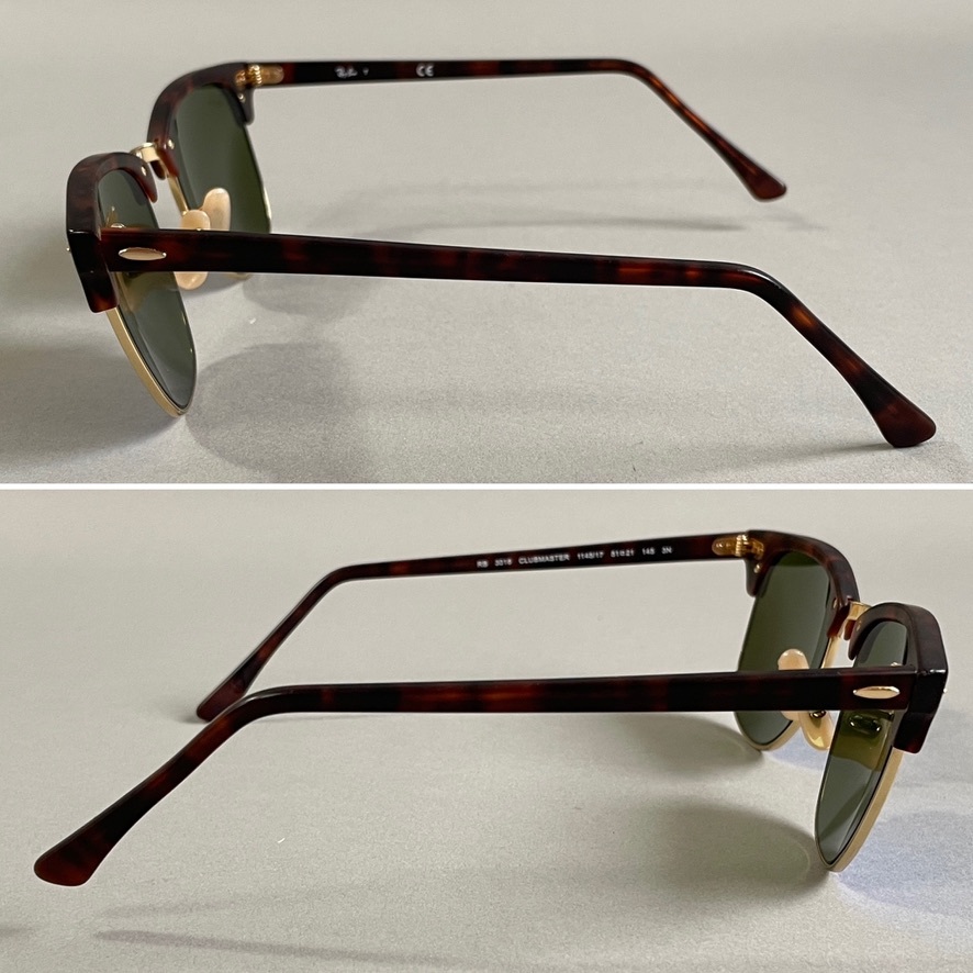 MS1123 Ray-Ban RayBan CLUBMASTER Clubmaster RB3016 1145/17 51*21 145 3N sunglasses tortoise shell manner frame polarized glasses 