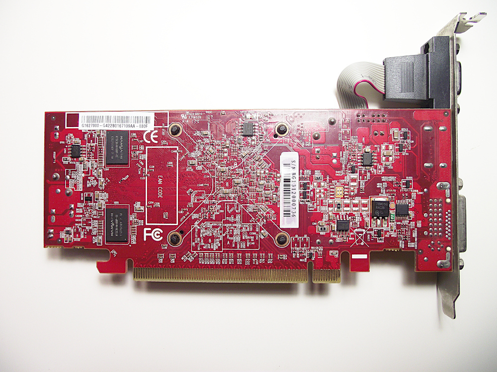 AMD Radeon HD 5450 512MB DVI/HDMI/VGA PCI-Express x16 ファンレス LowProfile G1627000 LF R81KLC 静音 Windows10 送料無料です_画像2