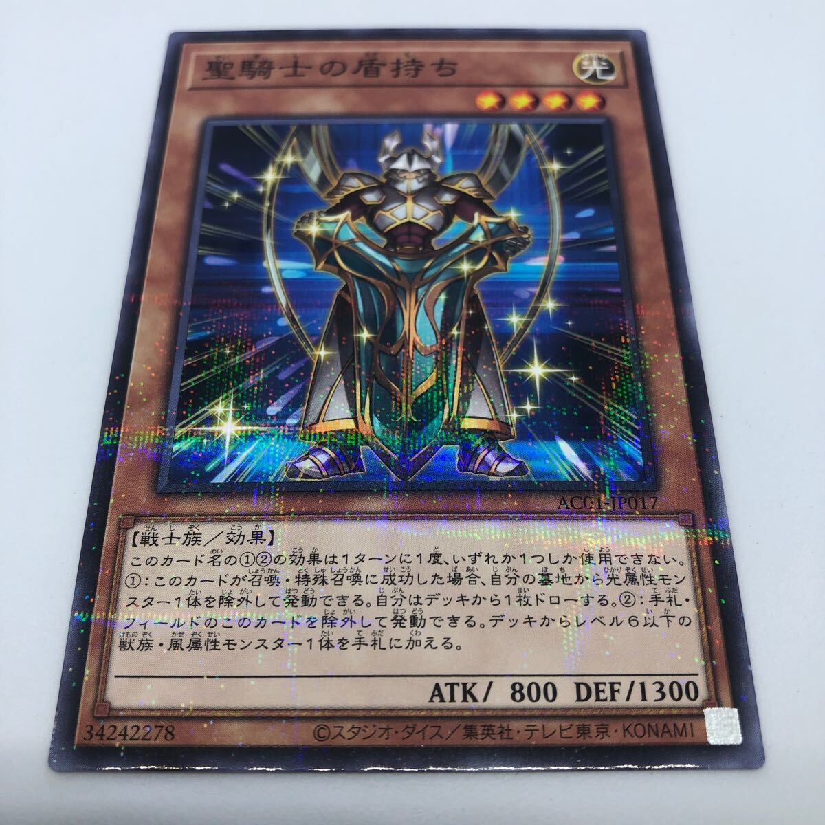 遊戯王 OCG ANIMATION CHRONICLE 2021 AC01-JP017 P-N 聖騎士の盾持ち_画像1