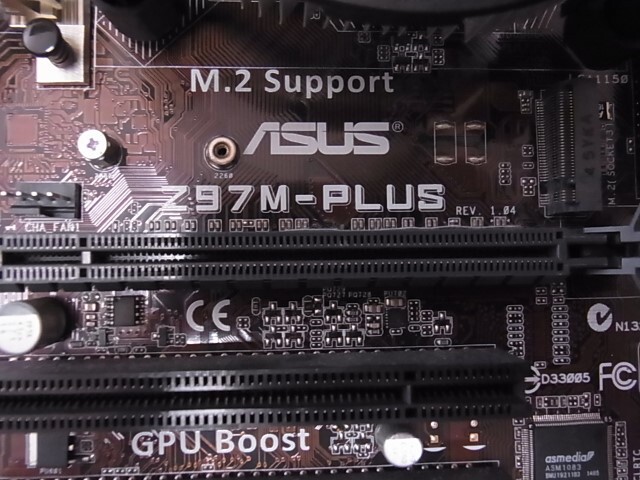 ASUS Z97M-PLUS　 Z97/LGA1150/M.2/MicroATX