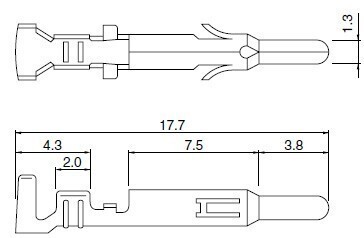 JST 日本圧着端子製造 ELコネクター用ピンコンタクト SLM-01T-P1.3E 1巻6000個_画像4