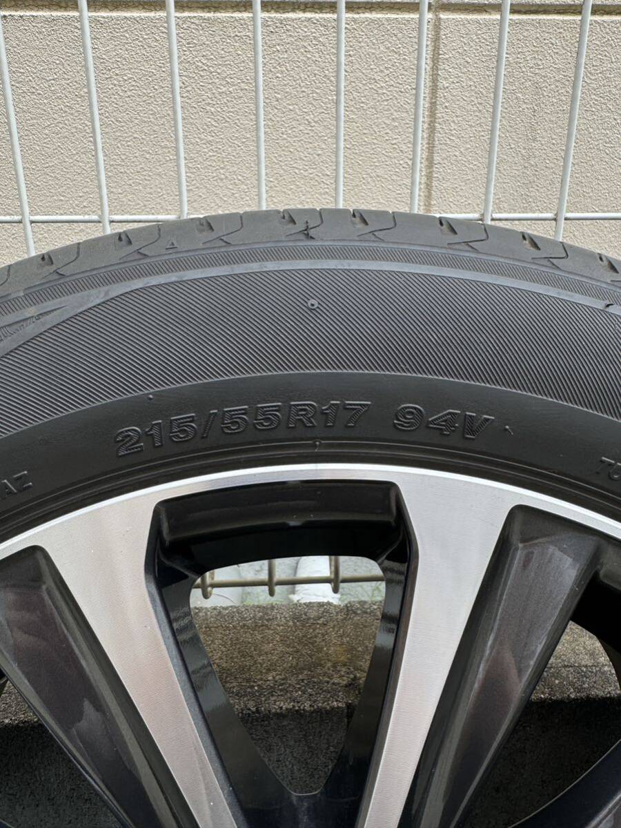 210クラウンターボ専用ホイール REGNO GR-XII 2019年製 溝あり 215/55R17 7.5J オフセット40 PCD114.3_画像8