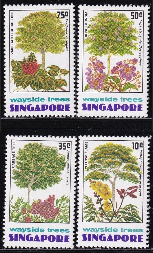ak1058 シンガポール 1976 植物 #243-6_画像1