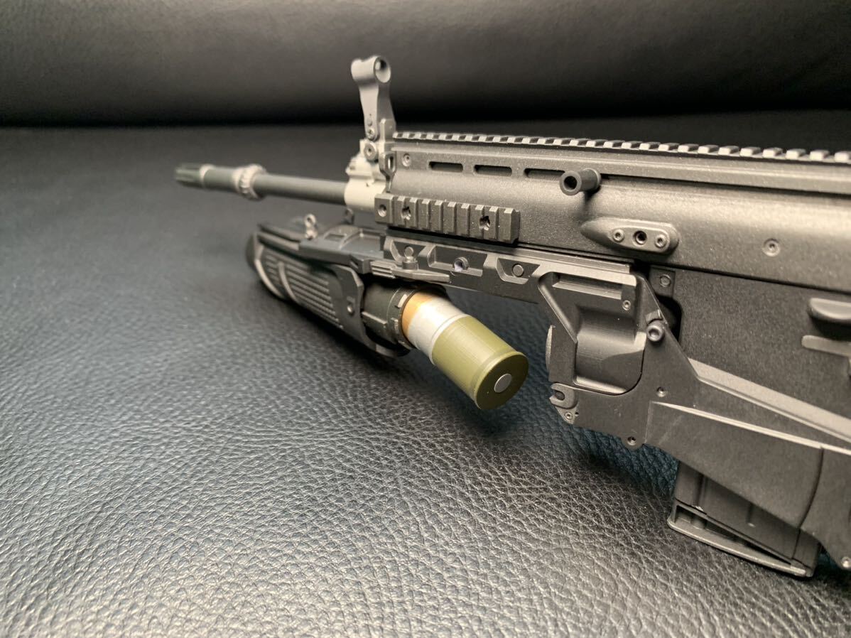 【SAIMECS】1/3スケール FN SCAR-H +40GL アサルトライフル/グレネードランチャー (黒) DD、スマートドール、オビツ50cm ドールなどにの画像4