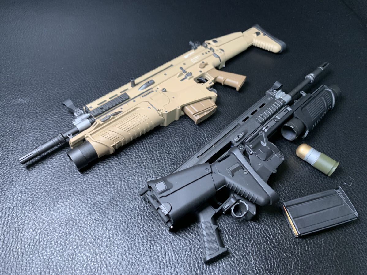 【SAIMECS】1/3スケール FN SCAR-H +40GL アサルトライフル/グレネードランチャー (タン) DD、スマートドール、オビツ50cm ドールなどにの画像6