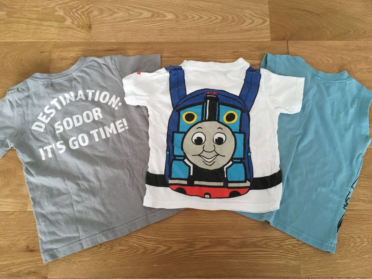 機関車トーマス9枚セット　インナー　半袖Tシャツ　タンクトップ　90 95サイズ　メッシュ下着　ハンドタオル付き