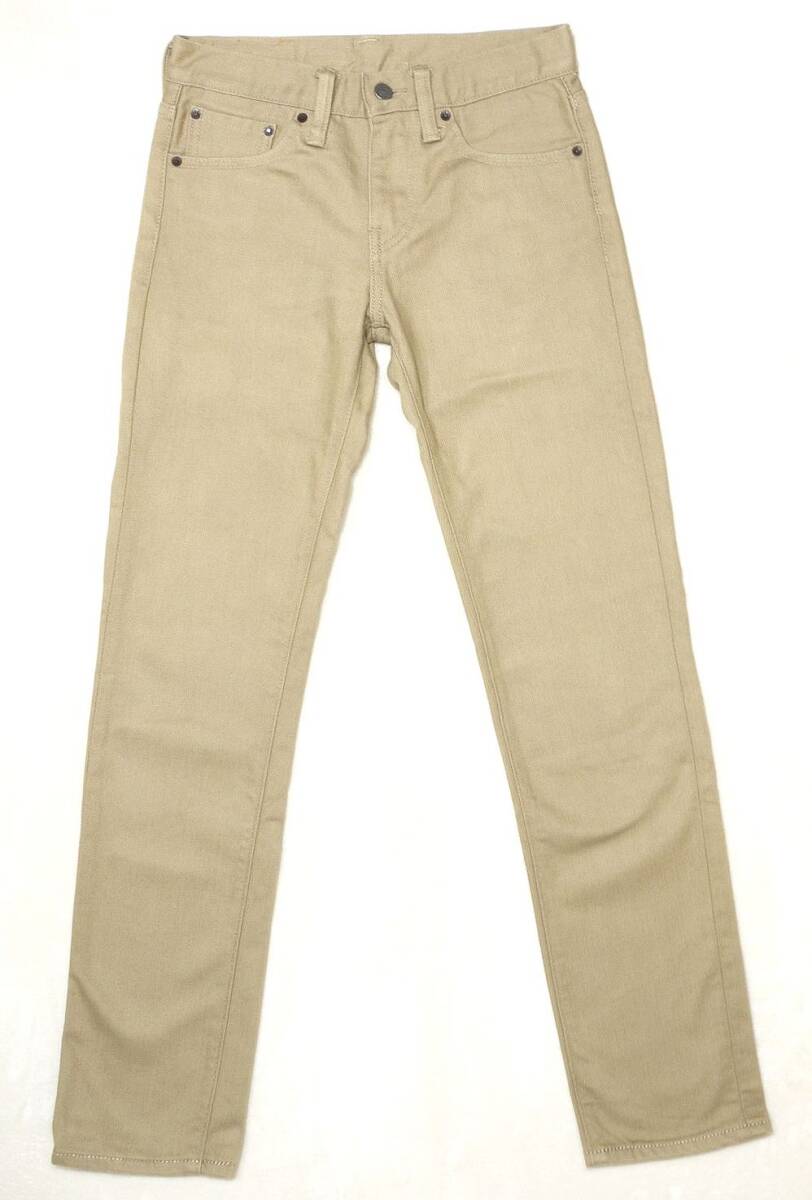 * Levi's Levi\'s 511TM мужской Denim джинсы стрейч тонкий Fit W28 полный размер W72 см длина ног 78 см бежевый 