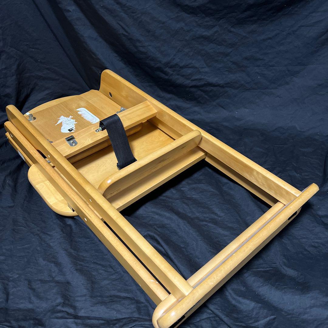 . rice field woodworking place little wood high chair table attaching folding type wooden high chair 