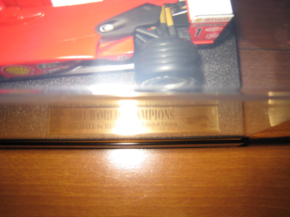 ★1円スタートミニチャンプス1/18M.シューマッハLimited Edison2001WORLD CHAPIONSシシアルNo,19357/25,000★_画像5