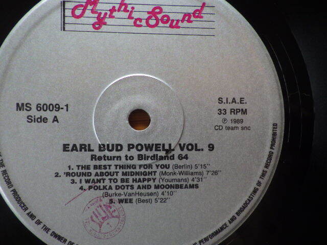 T2456 ] Earl Bud Powell* Return To Birdland, 64 MS 6009-1_画像5