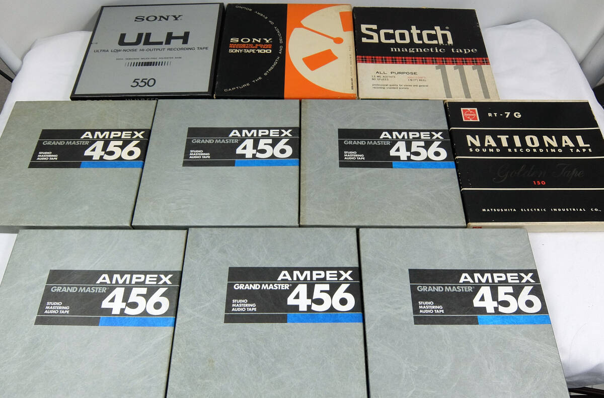 AMPEX SONY Scotch プラスチックリールテープ 7号 中古 現状品 10本セット_画像1