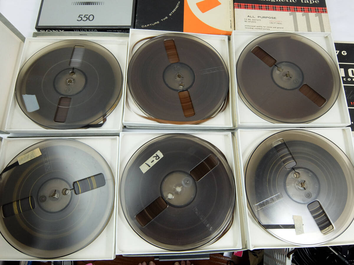 AMPEX SONY Scotch プラスチックリールテープ 7号 中古 現状品 10本セット_画像2