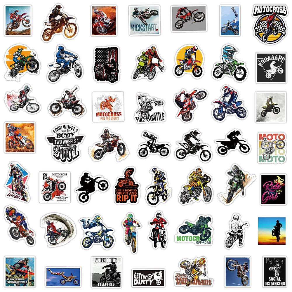 【ステッカー】全50枚・モトクロス オフロード バイク KTM WR250 KLX250 レッドブル （送料無料！）の画像2