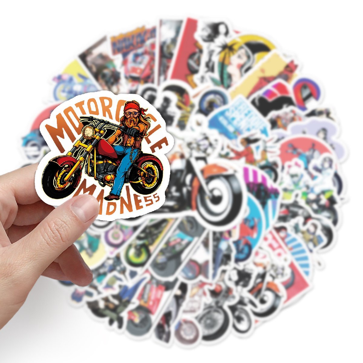 【ステッカー】全50枚・バイク bike 走り屋 カフェレーサー ネイキッド オフロード アメリカン　(送料無料！)_画像3