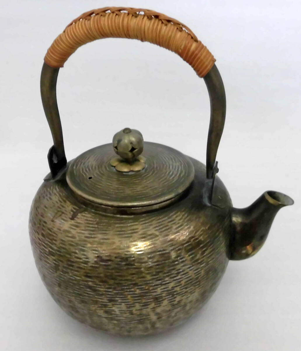  old silver bin . gold . tea utensils tea utensils : made in Japan 
