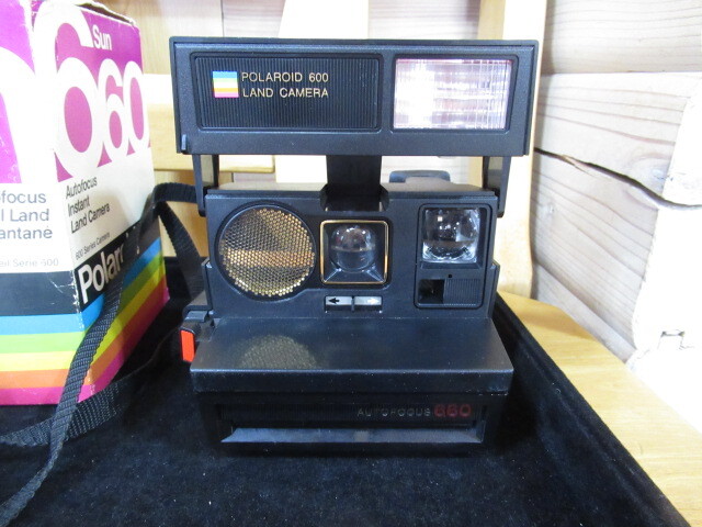 69852 Polaroid POLAROID 600 LAND CAMERA AUTOFOCUS 660 ポラロイド インスタント フィルム カメラ 動作未確認 箱付き オートフォーカス_画像2