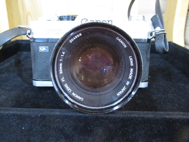 69853 Canon FT キャノン 一眼レフ フィルム カメラ CANON LENS FL 50mm 1:1.4 動作未確認 譲渡 中古品_画像3