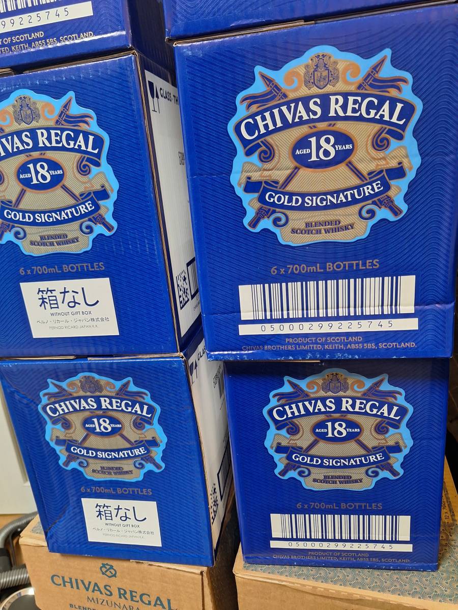 新品未開栓 CHIVAS REGAL シーバスリーガル 18年 ゴールドシグネチャー ウイスキー　6本セット_画像3